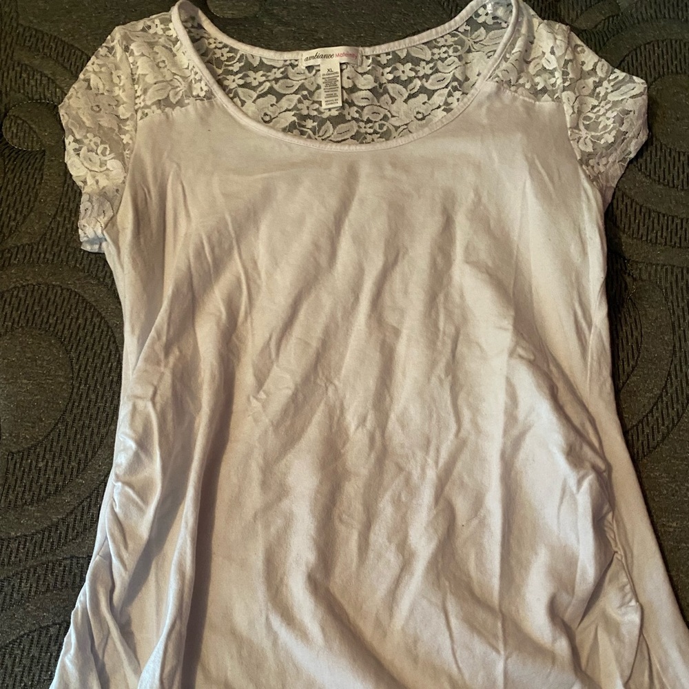 Lace maternity top